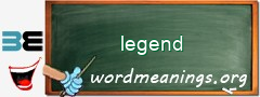 WordMeaning blackboard for legend